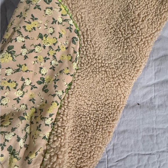 For Love And Lemons Sherpa Hoodie with Neon Lining Size Small - Picture 5 of 5